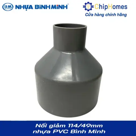 Nối giảm 114/49 nhựa PVC Bình Minh - Loại mỏng, DN 114x49mm, PN 6 bar