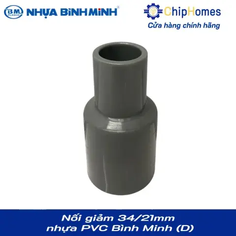 Nối giảm, chậu giảm phi 34x21mm nhựa PVC Bình Minh loại Dày
