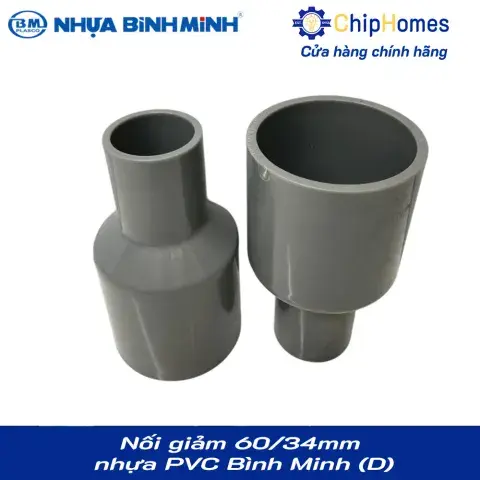 Nối giảm, chậu giảm phi 60x34mm nhựa PVC Bình Minh