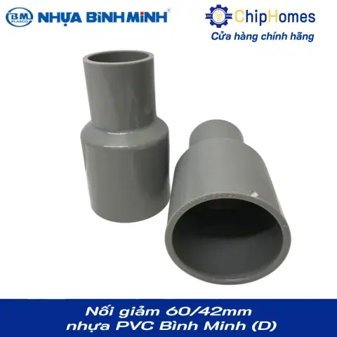 Nối giảm, chậu giảm phi 60x42mm nhựa PVC Bình Minh