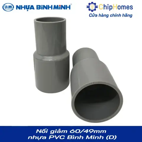 Nối giảm, chậu giảm phi 60x49mm nhựa PVC Bình Minh