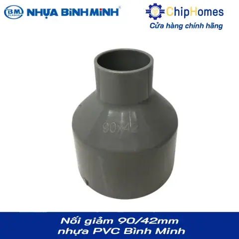 Nối giảm 90/42 nhựa PVC Bình Minh - Loại Dày, DN 90x42mm, PN 6 bar