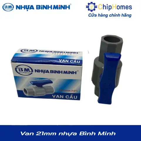Van 21 nhựa PVC Bình Minh - DN 21mm, PN 12 bar