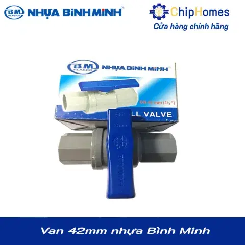 Van 42 nhựa PVC Bình Minh - DN 42mm, PN 12 bar