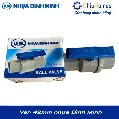 Van 42 nhựa PVC Bình Minh - DN 42mm, PN 12 bar