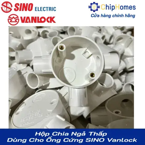 Hộp Chia Ngả Thấp Dùng Cho Ống Cứng SINO Vanlock - Hình thực tế