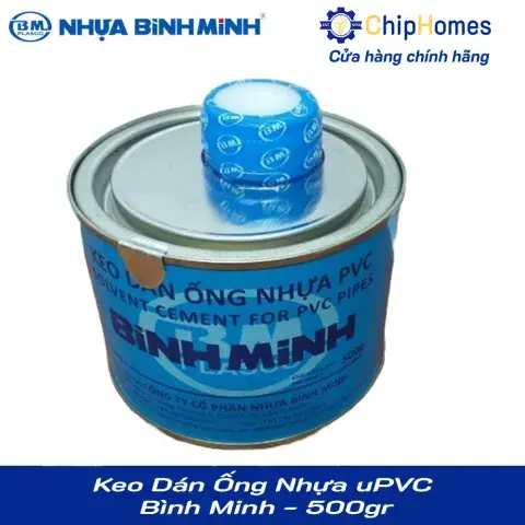 Keo Dán Ống Nhựa uPVC Bình Minh - 500gr - Ảnh 