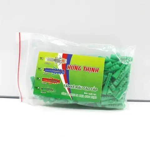 Tắc kê râu xanh cao cấp Hưng Thịnh 6x30mm