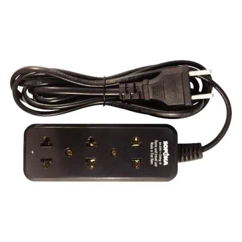  Ổ cắm lõi sứ chống cháy Sopoka 3S5, dây 4.5m