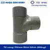 Tê cong 114 nhựa PVC Bình Minh - Loại Mỏng, DN 114mm, PN 6 bar
