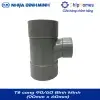 Tê cong 90/60 nhựa PVC Bình Minh - 90x 60 mm, PN 6 bar