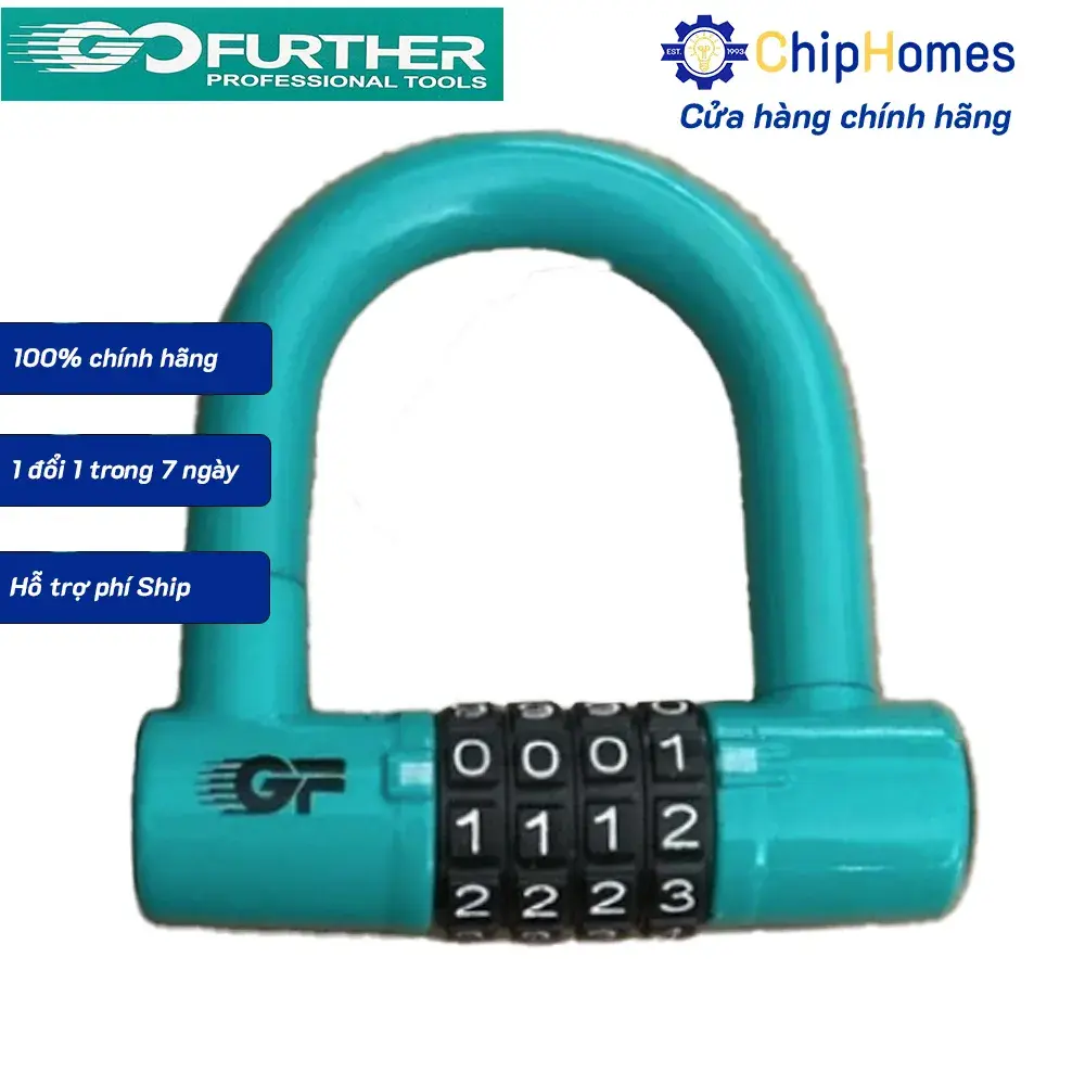 Ổ Khóa 4 Số - Chữ U Go Further GF-201001
