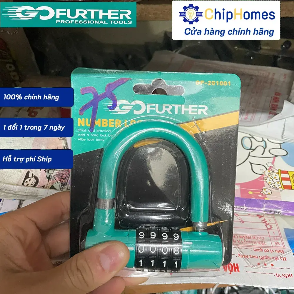 Ổ Khóa 4 Số - Chữ U Go Further GF-201001 - anh 4