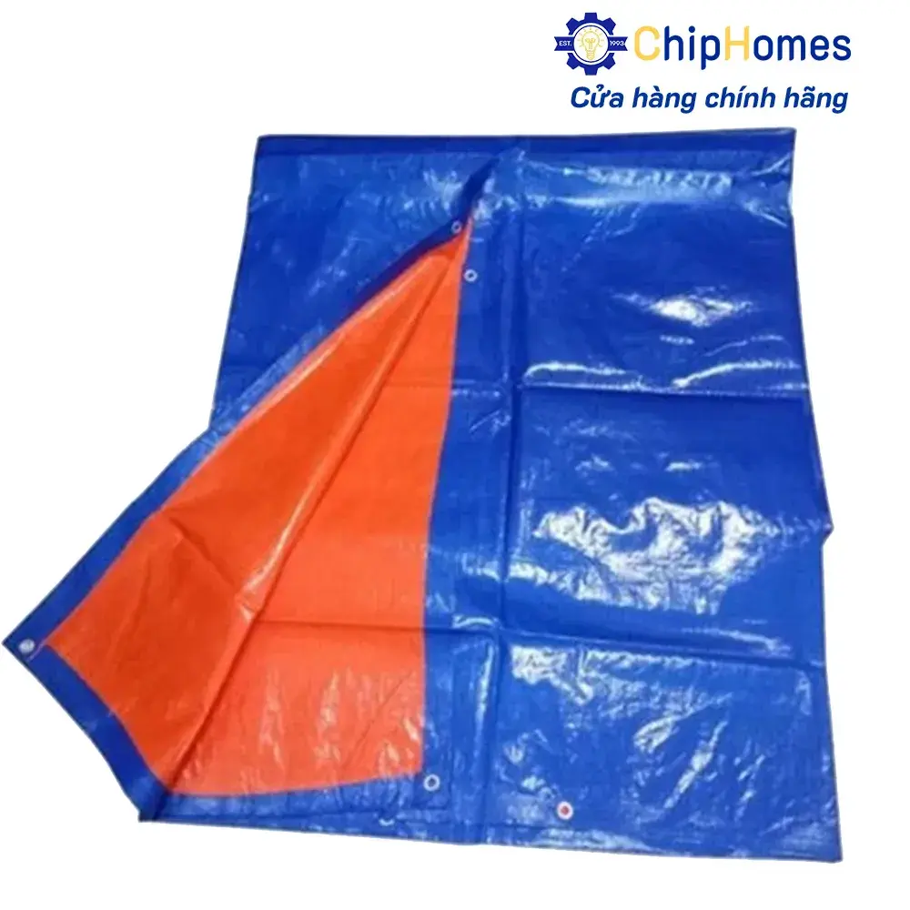 Bạt Xanh Cam, Che Mưa, Che Nắng, Bạt phủ - Loại 2 lớp - Xanh cam
