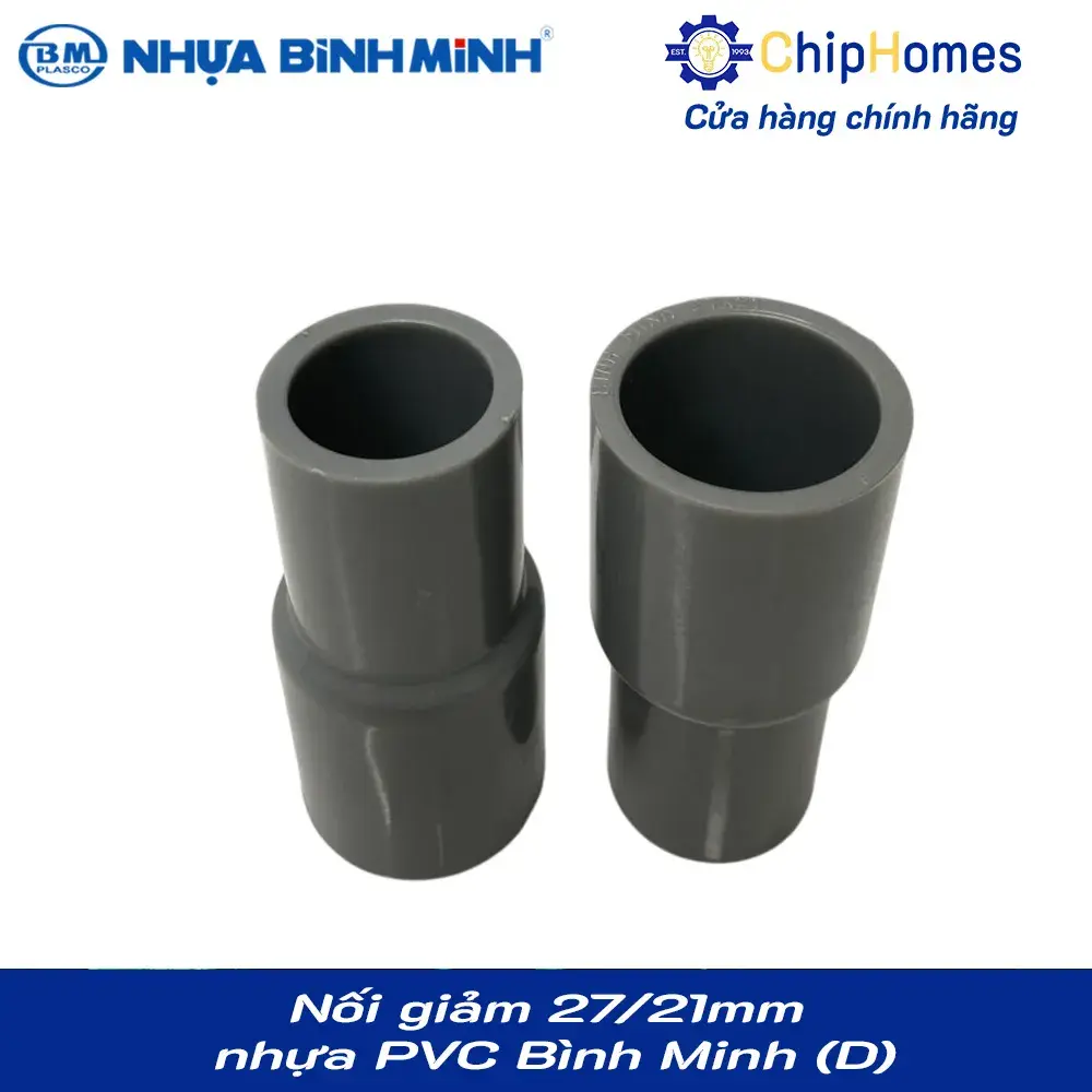 Nối giảm 27x21mm nhựa PVC Bình Minh - Loại Dày