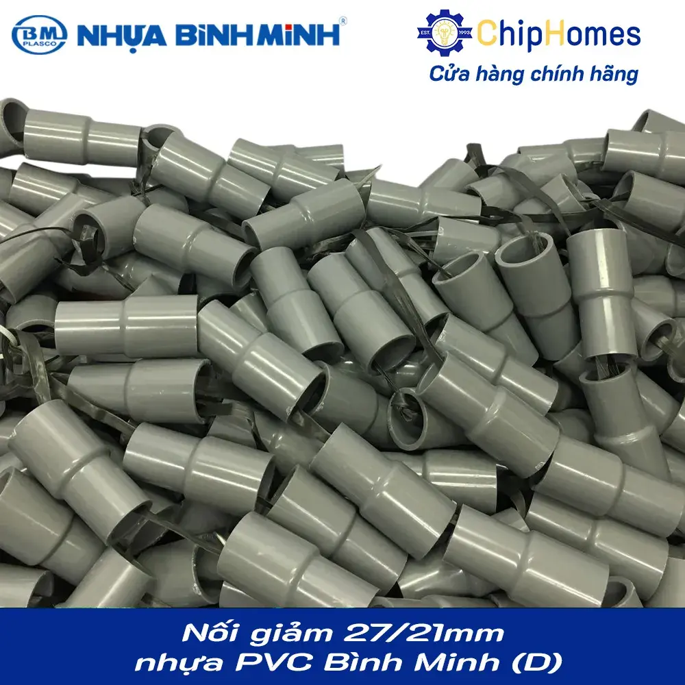 Nối giảm 27x21mm nhựa PVC Bình Minh - Loại Dày