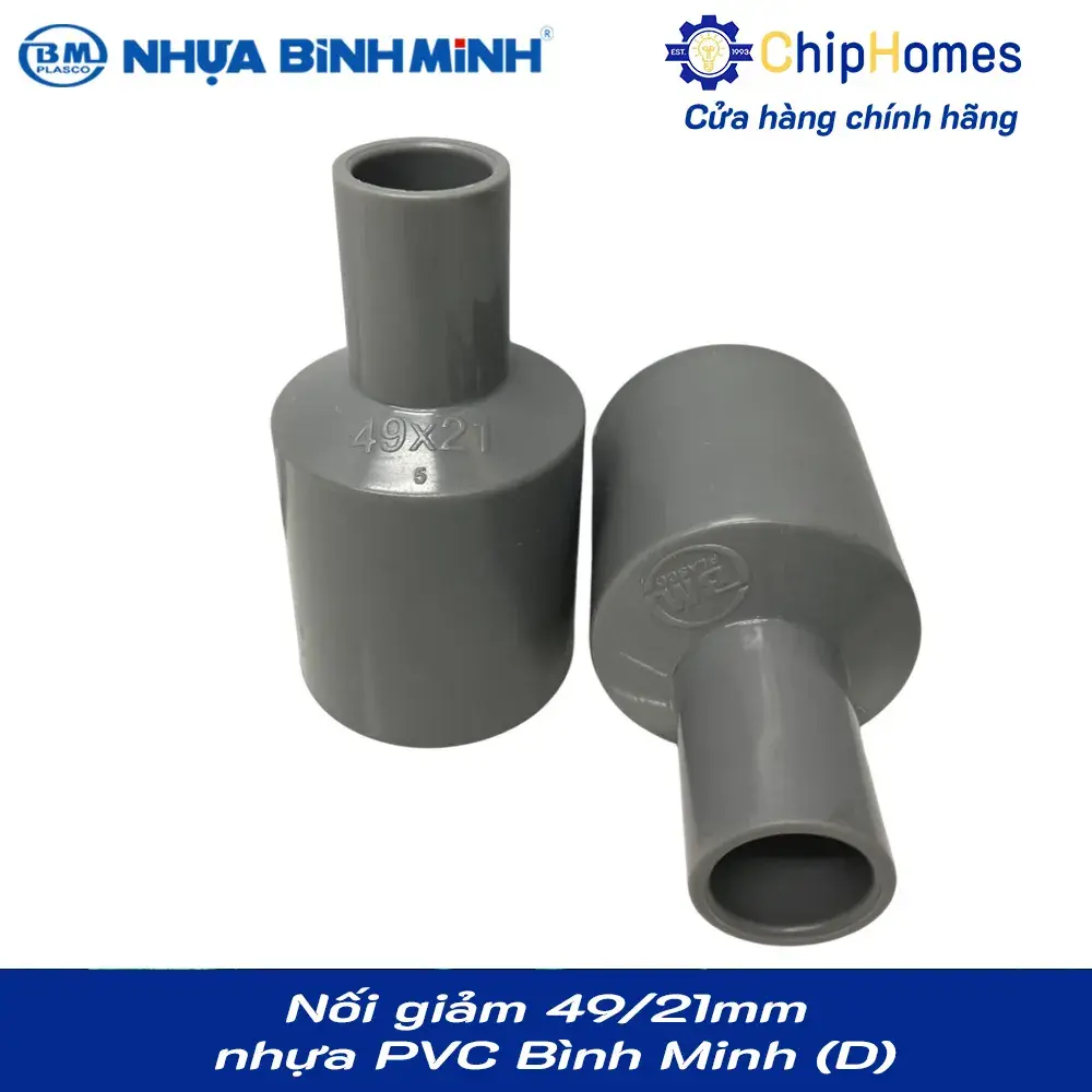 Nối giảm, chậu giảm 49x21mm nhựa PVC Bình Minh