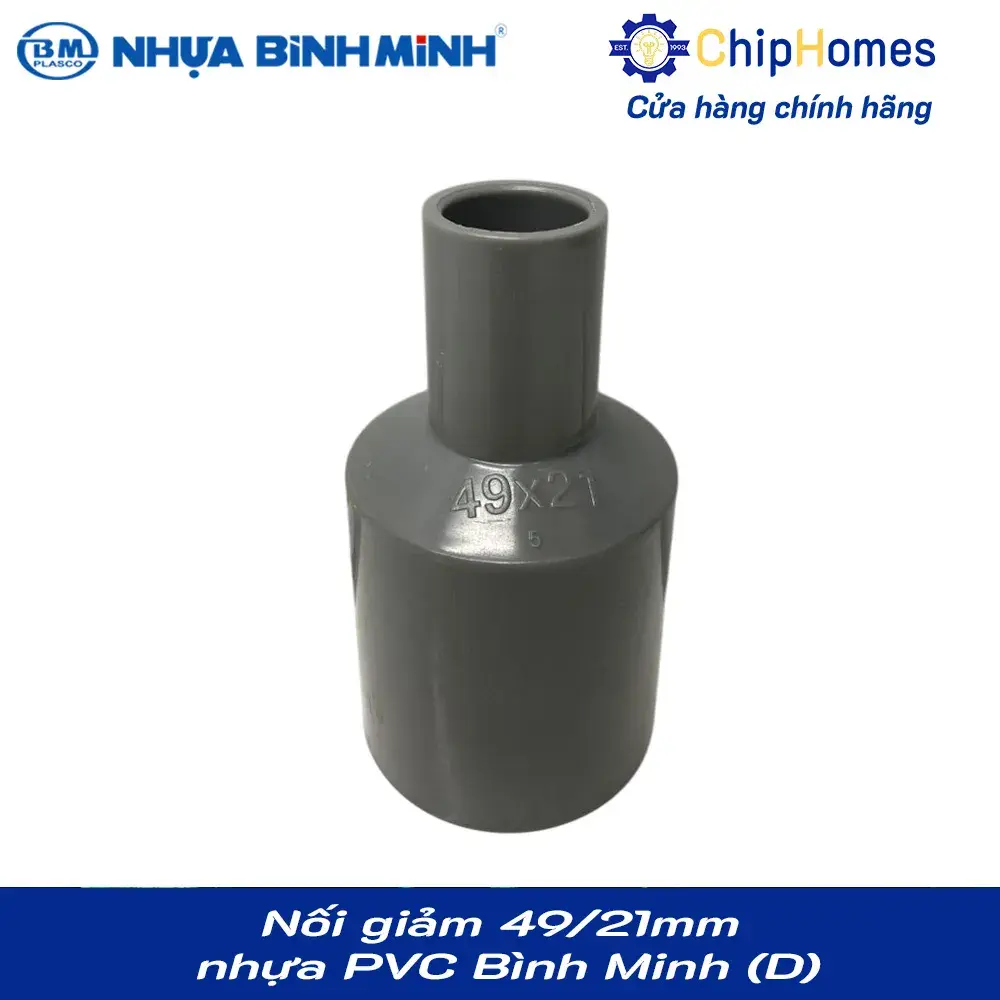 Nối giảm, chậu giảm 49x21mm nhựa PVC Bình Minh