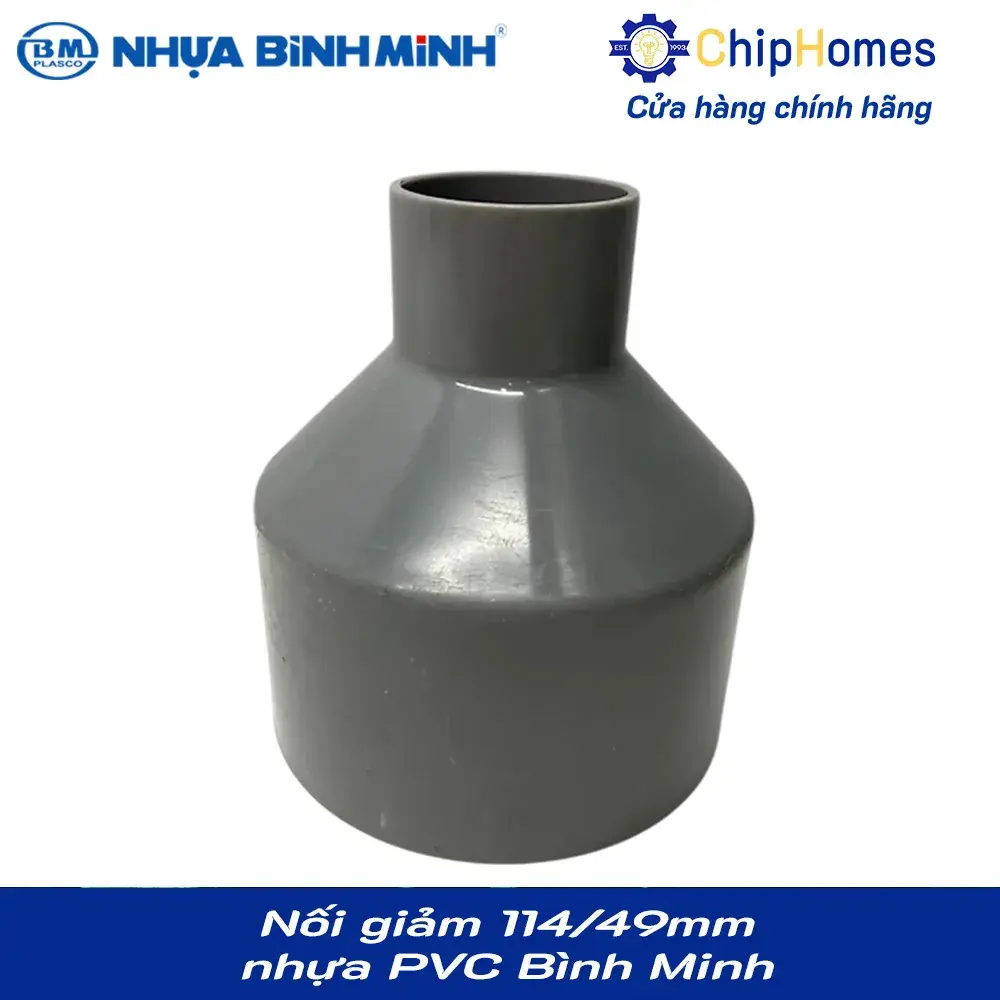 Nối giảm 114/49 nhựa PVC Bình Minh - Loại mỏng, DN 114x49mm, PN 6 bar