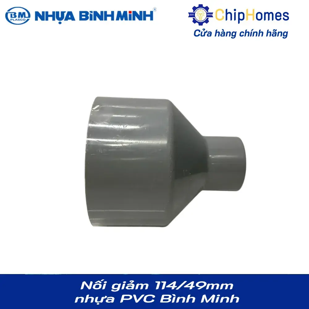 Nối giảm 114/49 nhựa PVC Bình Minh - Loại mỏng, DN 114x49mm, PN 6 bar
