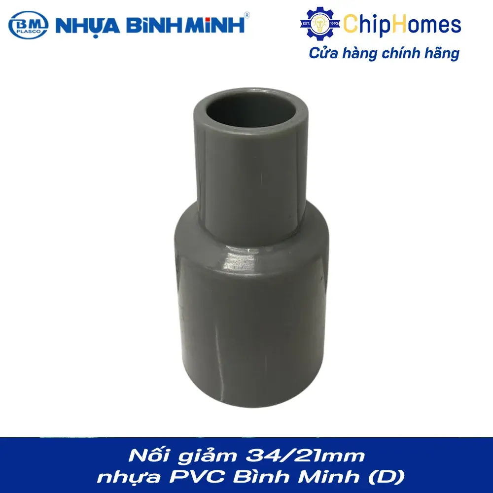Nối giảm, chậu giảm phi 34x21mm nhựa PVC Bình Minh loại Dày