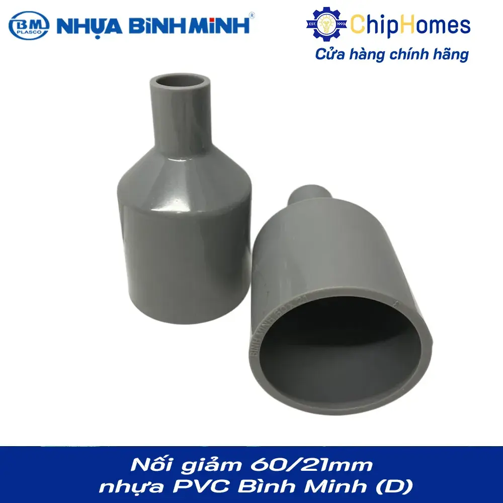 Nối giảm, chậu giảm phi 60x21mm nhựa PVC Bình Minh