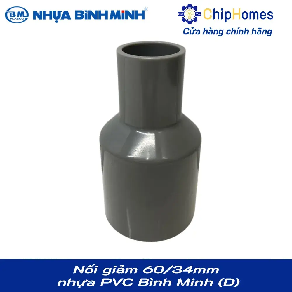 Nối giảm, chậu giảm phi 60x34mm nhựa PVC Bình Minh