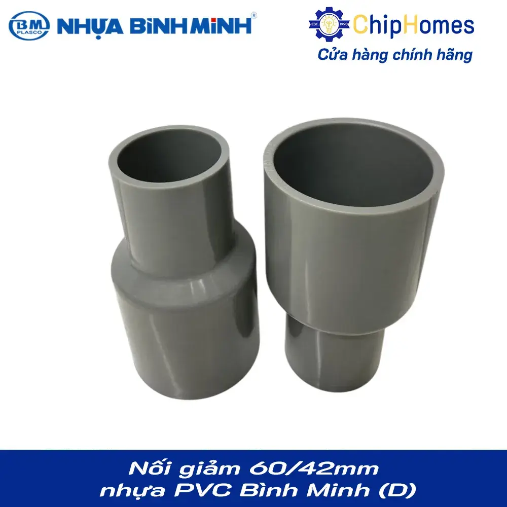 Nối giảm, chậu giảm phi 60x42mm nhựa PVC Bình Minh