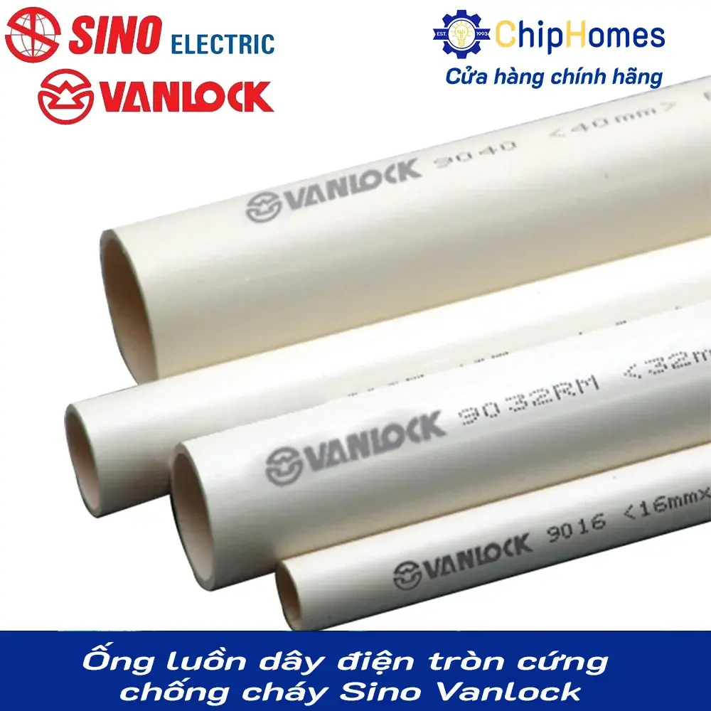 Ống luồn dây điện tròn cứng  chống cháy Sino Vanlock