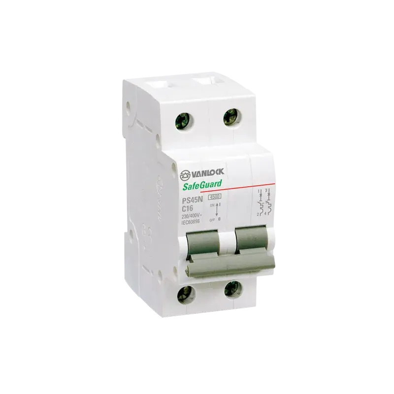 Aptomat 2 cực MCB 2P 4.5kA (6A - 63A) PS45N/C20 SINO