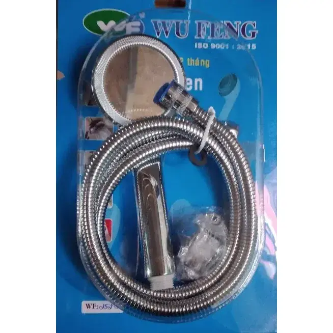 Bộ Sen Tắm Tăng Áp WuFeng Inox 304, Tay Nhựa Xi WF-252S