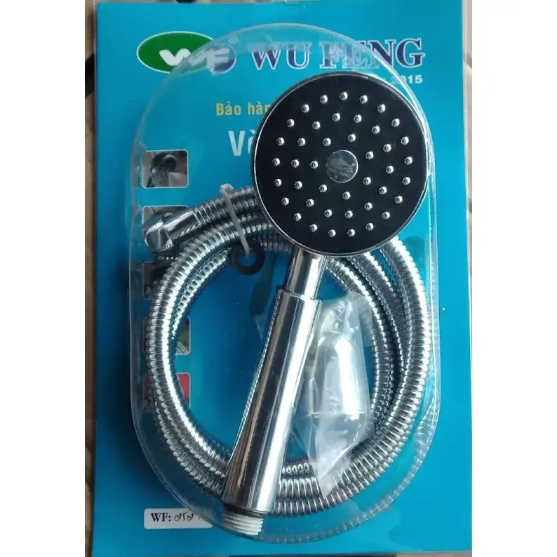 Bộ Sen Tắm Tăng Áp WuFeng Inox 304, Tay Nhựa Xi WF-252S