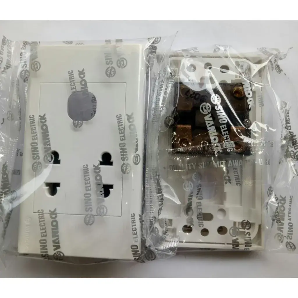 Mặt 1 lỗ và 2 ổ 2 chấu – Sino Vanlock – S18U2X