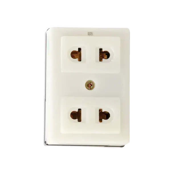 Ổ Cắm Điện 2 Lỗ lắp nổi Gắn Táp Lô T30 SOPOKA