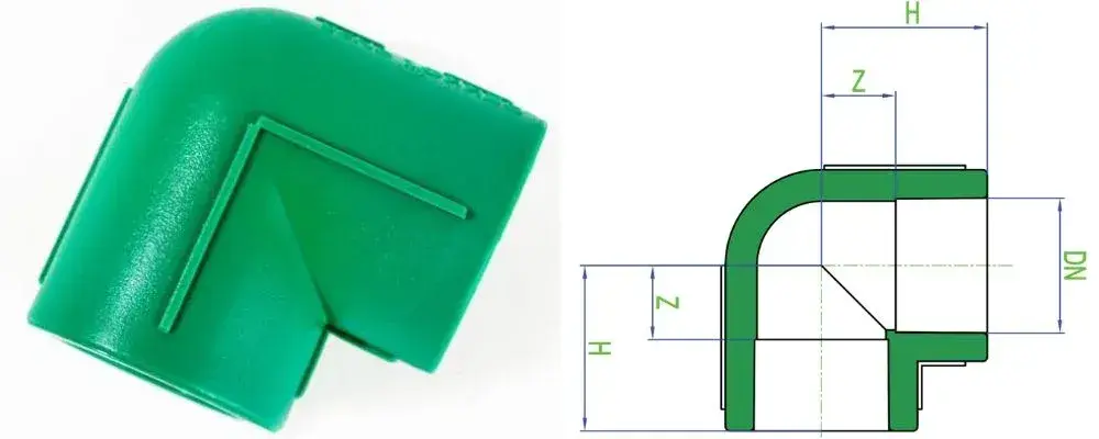 Co (Cút) nhiệt PPR Dekko chính hãng