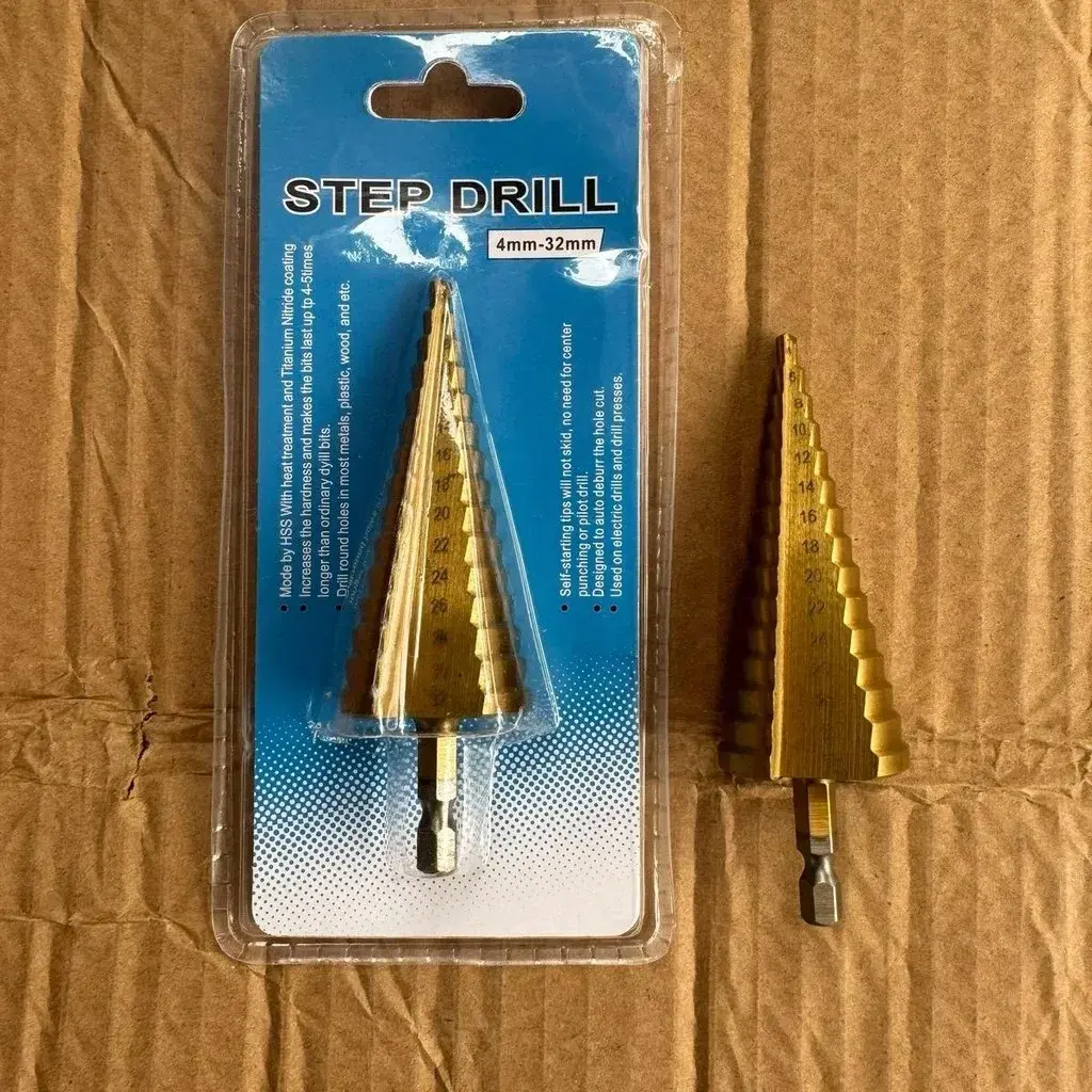 Mũi khoan tháp chuôi lục giác HSS mạ Titan 4-32mm