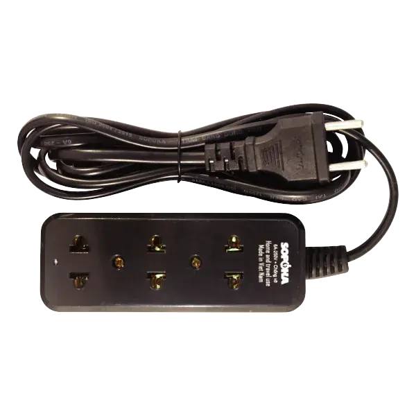  Ổ cắm lõi sứ chống cháy Sopoka 3S5, dây 4.5m