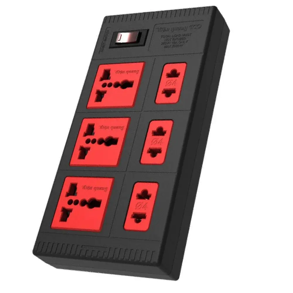 Ổ Cắm Điện Quang ECO ĐQ ESK 6ECO (6 Lỗ Đa Năng)