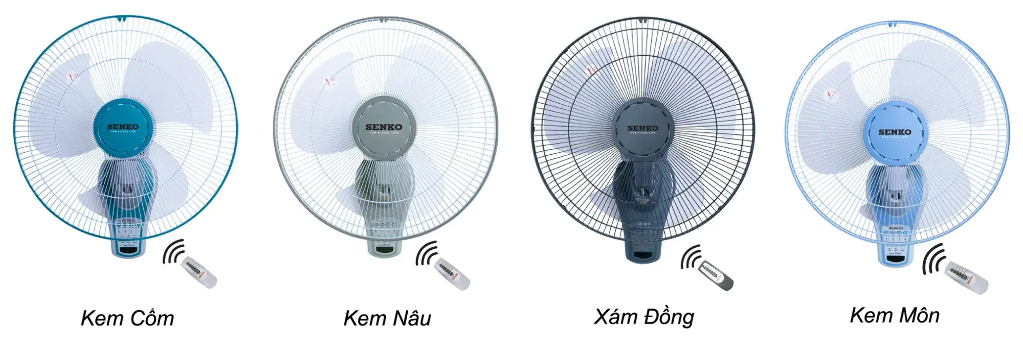 Dòng Quạt treo tường Senko TR1683 có điều khiển từ xa