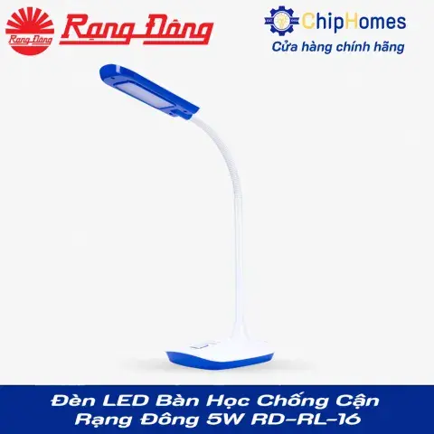 Đèn LED Bàn Học Chống Cận Rạng Đông 5W RD-RL-16 - Màu xanh dương
