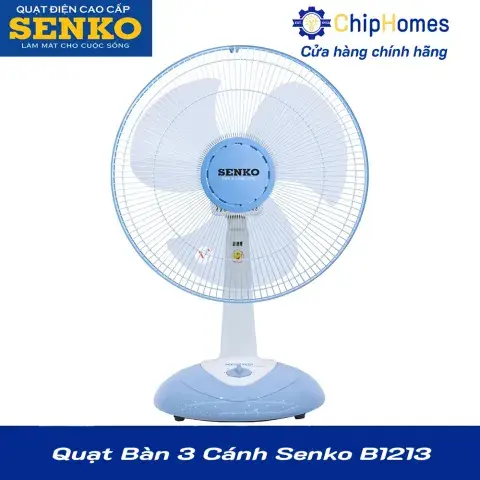 Quạt Bàn 3 Cánh Senko B1213 - Màu kem môn