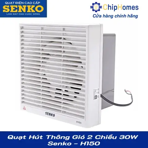 Quạt Hút Thông Gió 2 Chiều 30W Senko - H150
