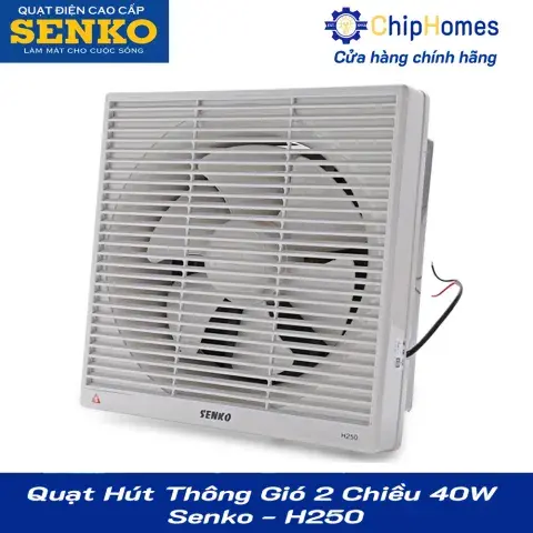 Quạt Hút Thông Gió 2 Chiều 40W Senko - H250 - ảnh mặt trước