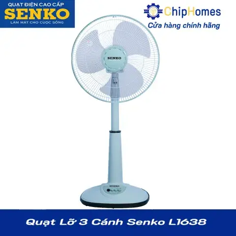 Quạt Lỡ 3 Cánh Senko L1638 - Màu xanh dương
