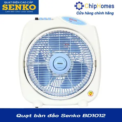 Quạt bàn đảo Senko BD1012 - màu kem môn