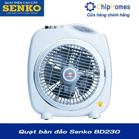 Quạt bàn đảo Senko BD230 - màu kem nâu