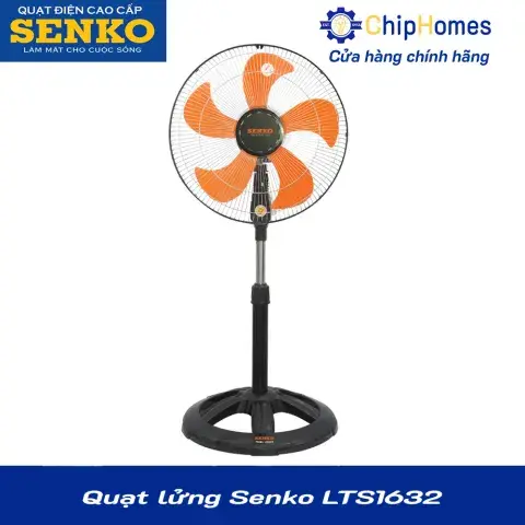 Quạt lửng Senko LTS1632 - Đen cam