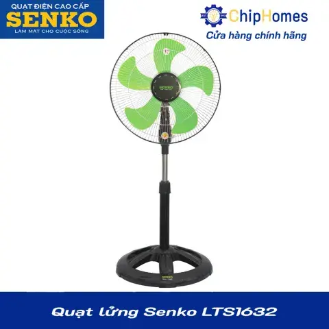 Quạt lửng Senko LTS1632 - Đen Xanh