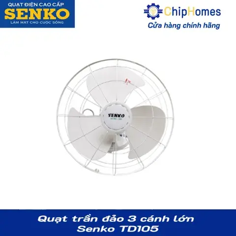 Quạt trần đảo 3 cánh lớn Senko TD105 - ảnh 2