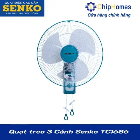 Quạt treo 3 Cánh Senko TC1686 - màu kem cốm